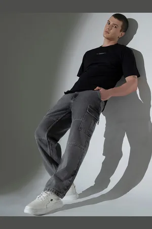 Hubberholme Men Clean Look Mid-Rise Relaxed Fit Pure Cotton Jeans