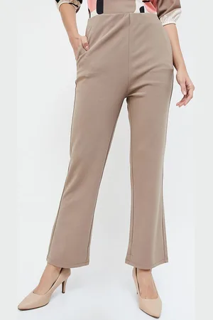 Lifestyle Women Mid-Rise Regular Fit Bootcut Trousers