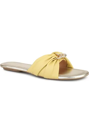 Inc 5 Women Open Toe Flats with Bows