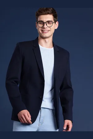 Mast & Harbour Men Solid Slim Fit Single-Breasted Casual Blazer