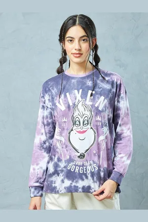 Bewakoof Tie and Dye Drop-Shoulder Sleeves Oversized Pure Cotton T-shirt