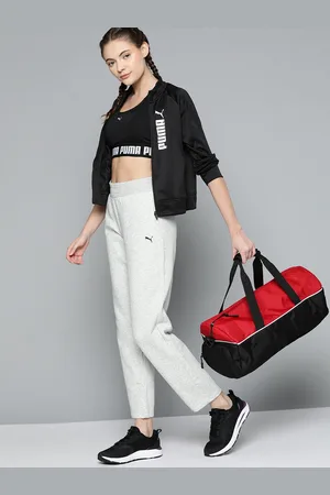 PUMA Women Essentials Grey Melange Solid Regular Sweat Pants