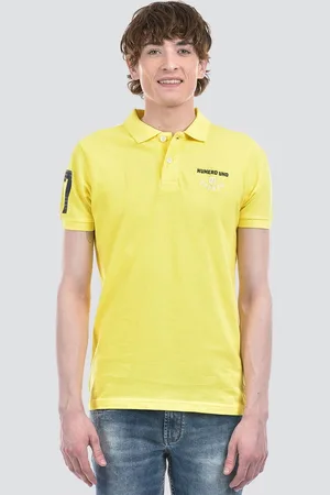 NUMERO UNO Men Solid Polo Collar T-shirt
