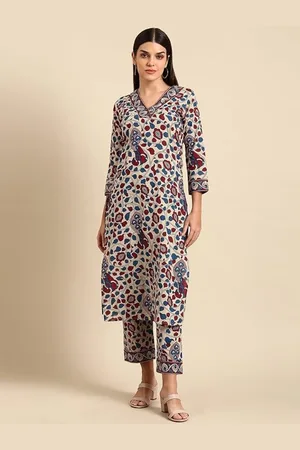 Moda Rapido Women Embroidered Regular Pure Cotton Kurta with Trousers & With Dupatta