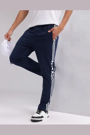 HRX Men Contrast Stripes Lifestyle Track Pants