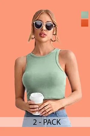 Mast & Harbour Cotton Crop Top