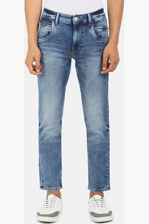 Ralph Lauren Men Blue Skinny Fit Heavy Fade Jeans