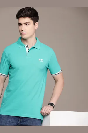 French Connection Pure Cotton Polo Collar Casual T-shirt