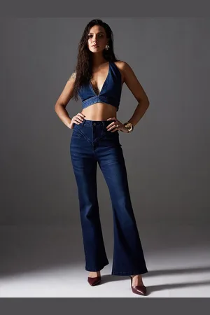 Miss Chase Women Bootcut High-Rise Light Fade Stretchable Jeans