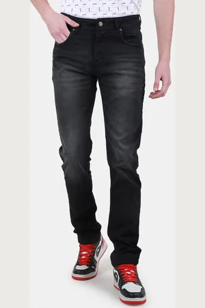 Duke Men Slim Fit Mid-Rise Light Fade Clean Look Cotton Stretchable Jeans