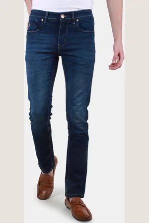 Duke Men Mid-Rise Light Fade Clean Look Stretchable Jeans