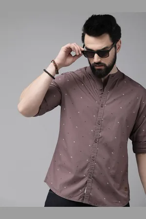 Roadster The Life Co. Geometric Printed Pure Cotton Casual Shirt
