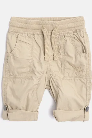Mothercare Infant Boys Beige Solid Pure Cotton Trousers