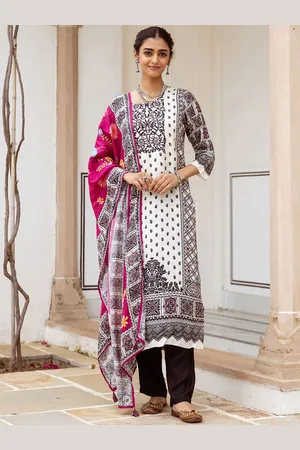 Ishin Women Ethnic Motifs Printed Regular Kurta with Trousers & With Dupatta