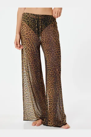 Koton Women Animal Printed Loose Fit Trousers
