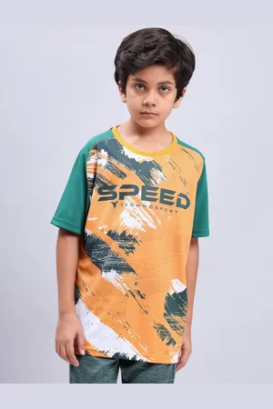TECHNOSPORT Boys Graphic Printed Antimicrobial Sports T-Shirt