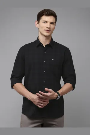 Arrow Manhattan Slim Fit Checked Pure Cotton Casual Shirt