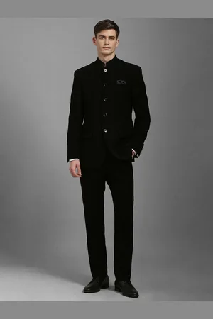Louis Philippe Women Slim-Fit Bandhgala Two-Piece Suit
