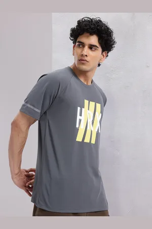 HRX Men Brand Logo Printed Rapid-Dry Training T-shirt