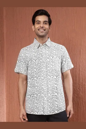 Fabindia Men Opaque Printed Casual Shirt