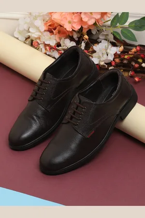 Red Chief Men Brown Genuine Leather Formal Derbys
