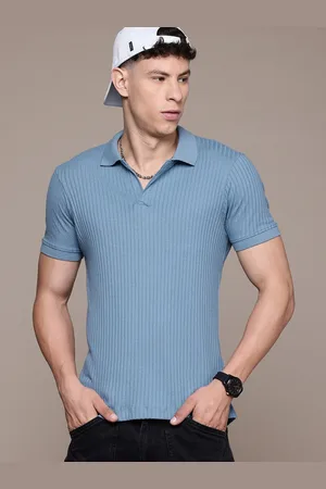 Roadster The Lifestyle Co. Ribbed Polo Collar T-shirt