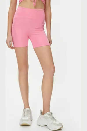 Koton Women Slim-Fit Above Knee-Length Gym Tights