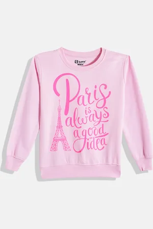 Eteenz Girls Printed Premium Cotton Sweatshirt