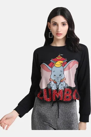 Kazo Women Black Printed Sweatshirt