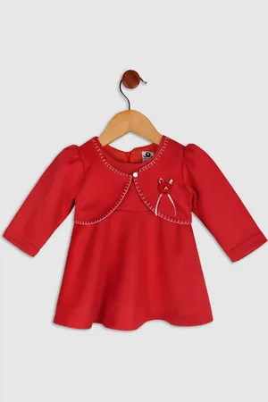 BAESD Girls Embroidered Round Neck A-Line Dress