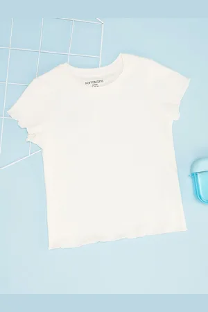 Pantaloons Girls Raw Edge T-shirt
