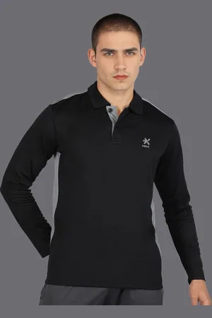 HRX Men Solid Polo Collar T-shirt