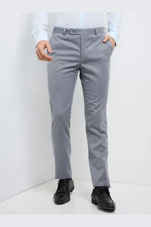 Raymond Weil Men Slim Fit Low-Rise Formal Trousers