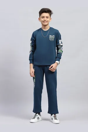 Monte Carlo Boys Round Neck Full Sleeve Mid-Rise Tracksuits