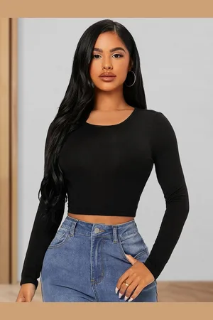 DressBerry Women Fitted Crop Top