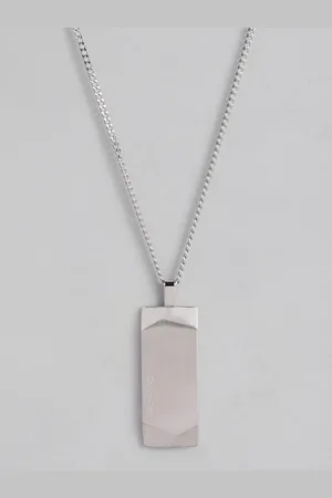 Calvin Klein Men Geometric Pendant with Chain