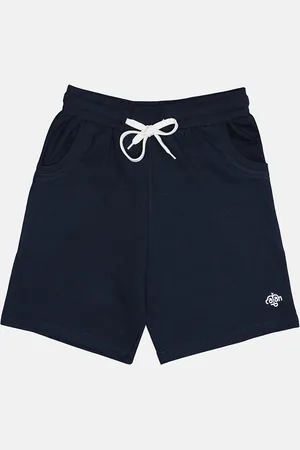 Chimprala Boys Navy Blue Mid-Rise Regular Shorts