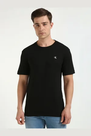 Calvin Klein Men Typography Printed Round Neck Cotton T-shirt