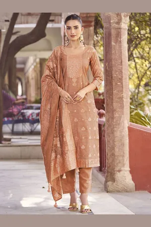 Kalini Women Floral Regular Kurta with Trousers & With Dupatta