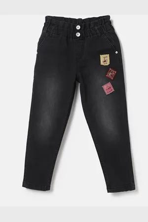 Benetton Girls Black Light Fade Jeans
