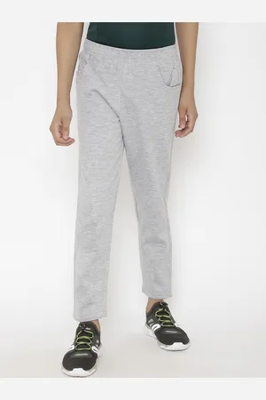 Chimprala Kids Boys Grey Solid Dry Fit Track Pants