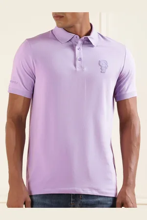Karl Lagerfeld Polo Collar Cotton T-shirt