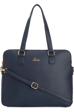 LAVIE Navy Blue Structured Shoulder Bag