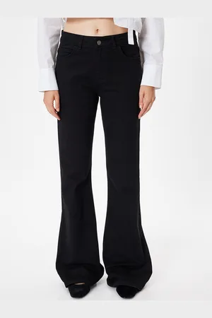 Koton Women Skinny Fit Bootcut Trousers