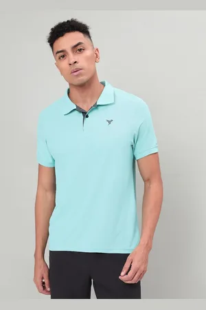 TECHNOSPORT Men Polo Collar Antimicrobial Slim Fit T-shirt