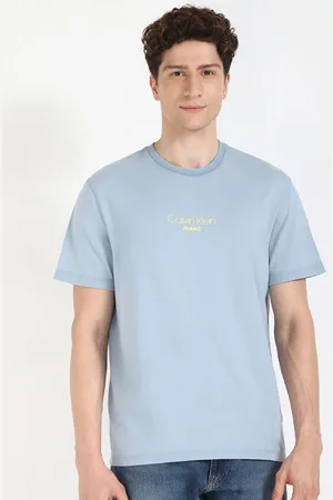 Calvin Klein Men Extended Sleeves Applique T-shirt