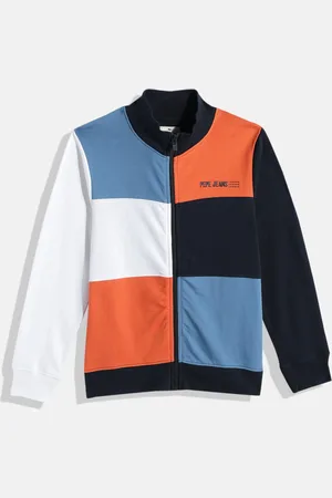 Pepe Jeans Boys Colourblocked Pure Cotton Sweatshirt