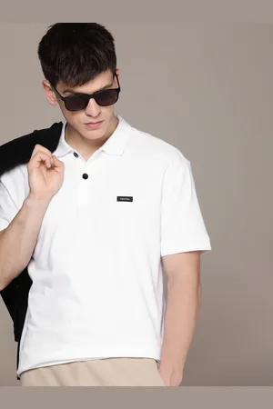 Calvin Klein Men Polo Collar Comfort Fit T-shirt With Applique Detail