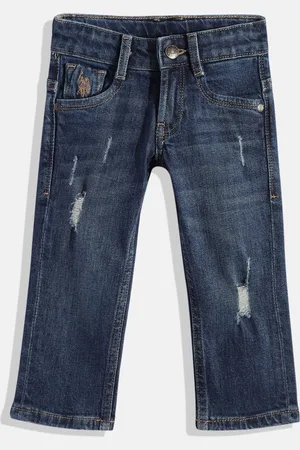 Ralph Lauren Boys Slim Fit Mildly Distressed Stretchable Jeans