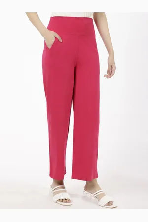 Spiffy Women Smart Loose Fit High-Rise Trousers
